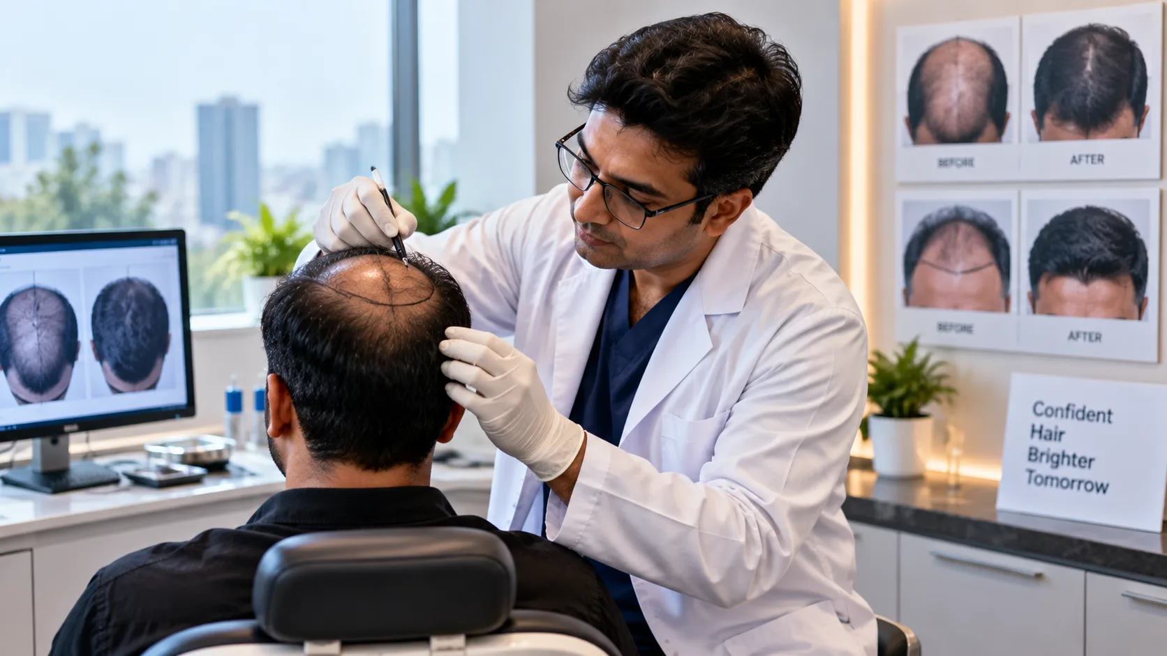 Hair transplant cost by number of grafts in India