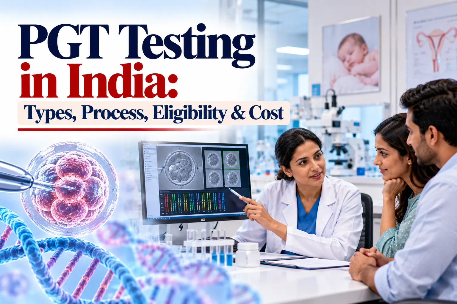 Preimplantation Genetic Testing (PGT) in India: Types, Process and Eligibility